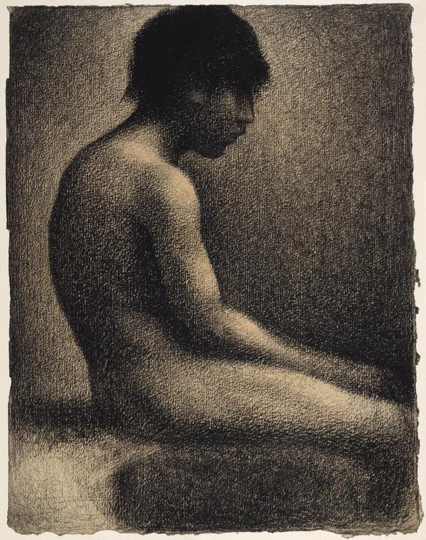 Seated Nude: Study for 'Une Baignade' (1883)