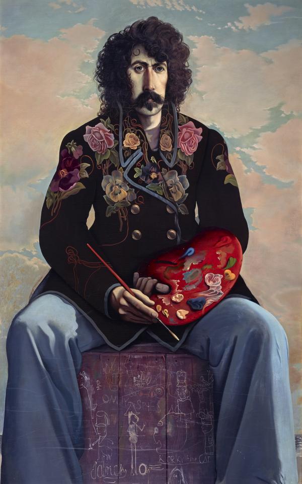 John Patrick Byrne, b. 1940. Artist, dramatist and stage designer (Self-portrait in a Flowered Jacket) (1971 - 1973)