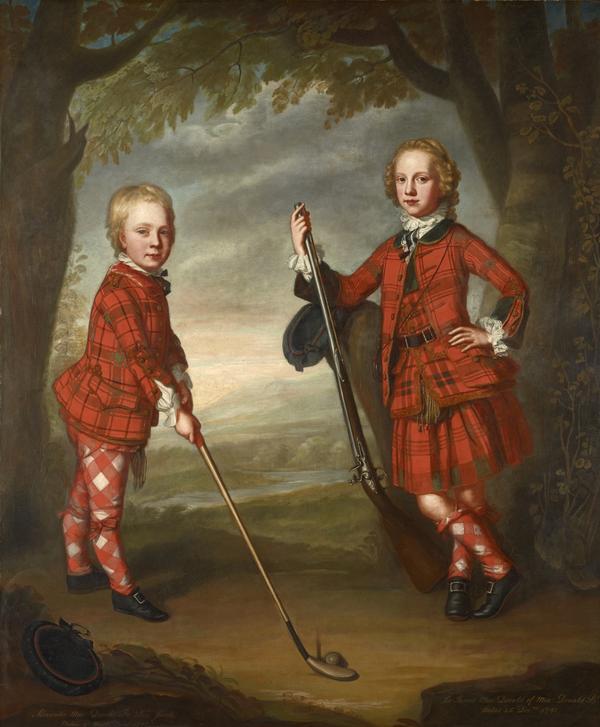 Sir James Macdonald 1741 - 1766 and Sir Alexander Macdonald 1744/1745 - 1795 (About 1749)