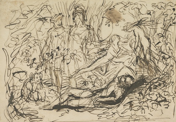 Compositional Study for the Painting 'The Reconciliation of Oberon and Titania'